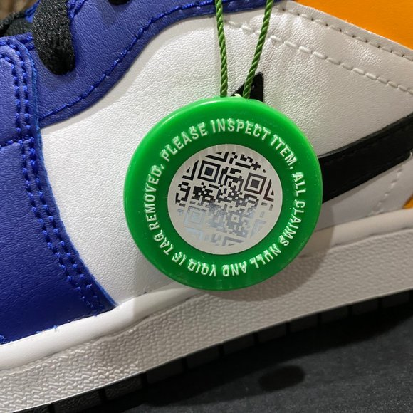 Nike Air Jordan 1 Low (GS) Royal Yellow - Youth 6/Women's 7.5/Men's 6 - Picture 12 of 12